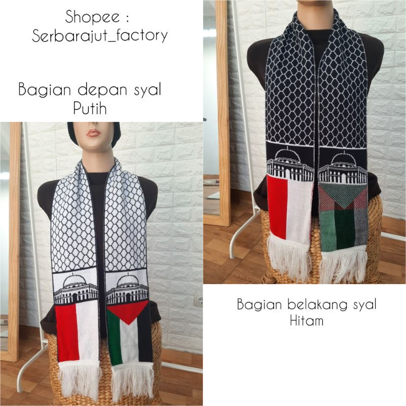 Syal Palestina / Syal Palestina Rajut/Syal Palestina Premium