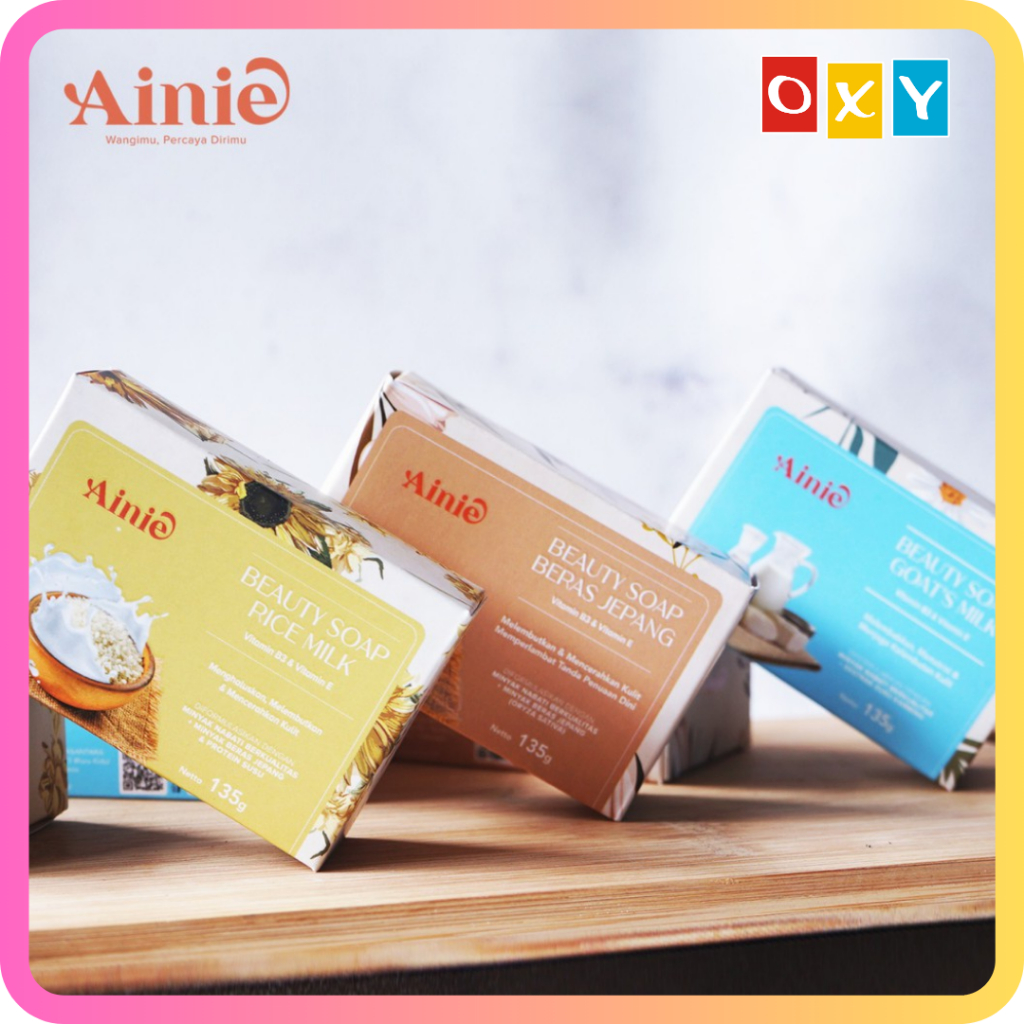 AINIE Beauty Soap Bar Sabun Batang Susu Kambing Beras Jepang Goats milk Soap