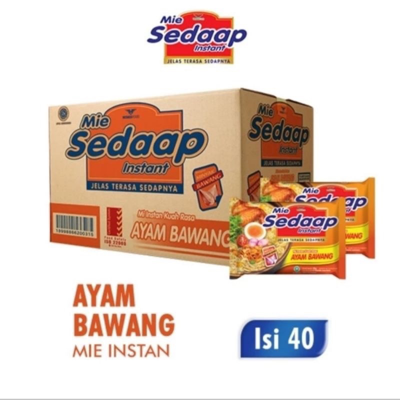 

Mie Instan Sedaap Ayam Bawang 70gram x 40pcs