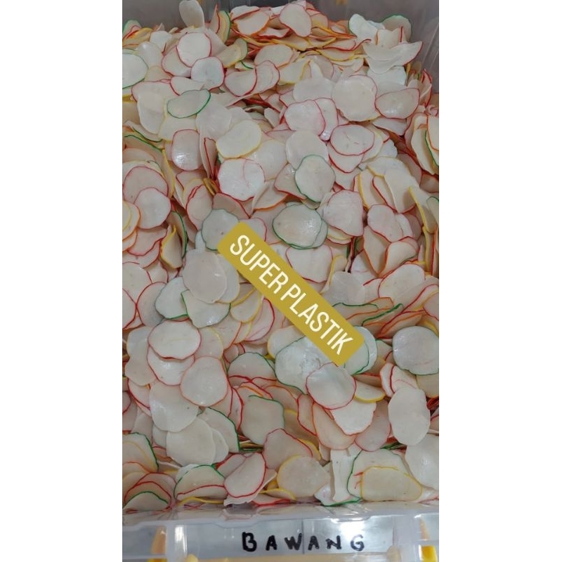 

KERUPUK BAWANG KERUPUK MENTAH WARNA-WARNI PER 250 GRAM