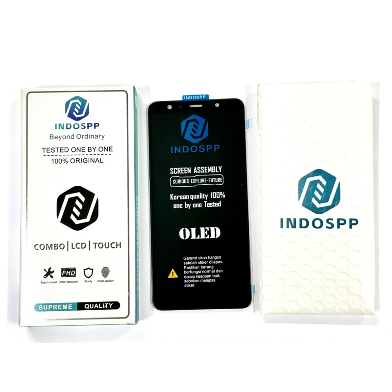 INDOSPP - lcd ts samsung a750 a7 2018 soft oled original indospp