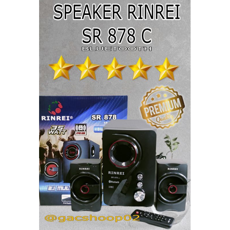 SPEAKER RINREI SR 878 /SPEAKER BLUETOOTH RINREI , TERMURAH