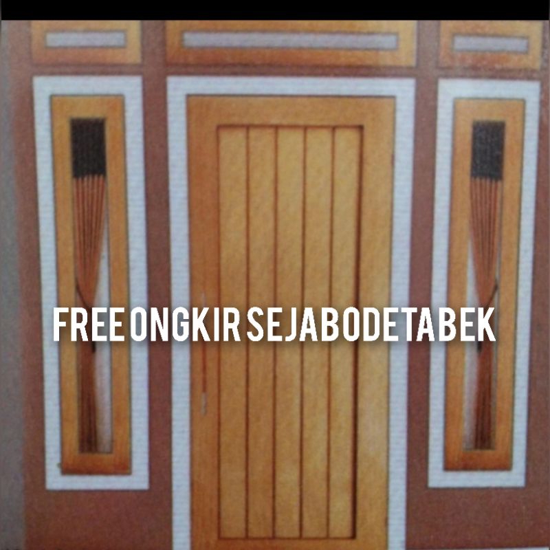 kusen dan pintu dan 2 set kusen jendela