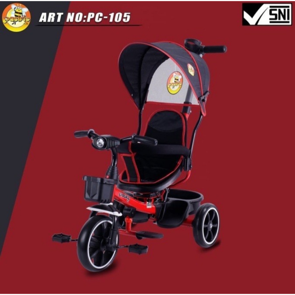 Sepeda Anak Roda Tiga Murah Model Terbaru Pacific/PC-105/Iora T-11/T-17