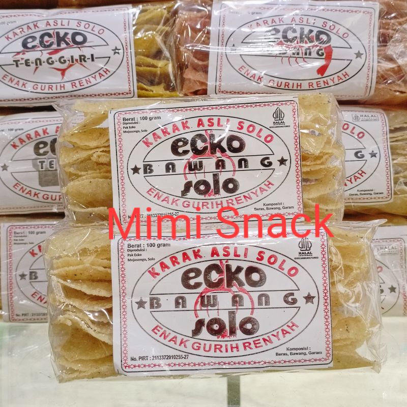 

Karak Solo Mentah Ecko Aneka Rasa Renyah dan Gurih 100 gr