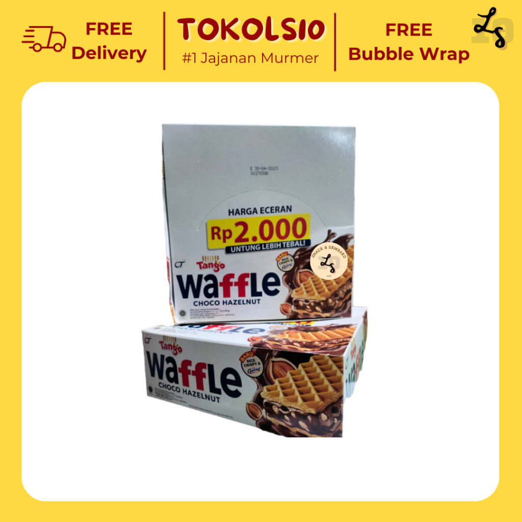 

Tango Waffle 2000 Choco Hazelnut/Cookies & Cream Isi 12x25gr/Tango Waffle 3in1 Rasa Campur 20x12gr