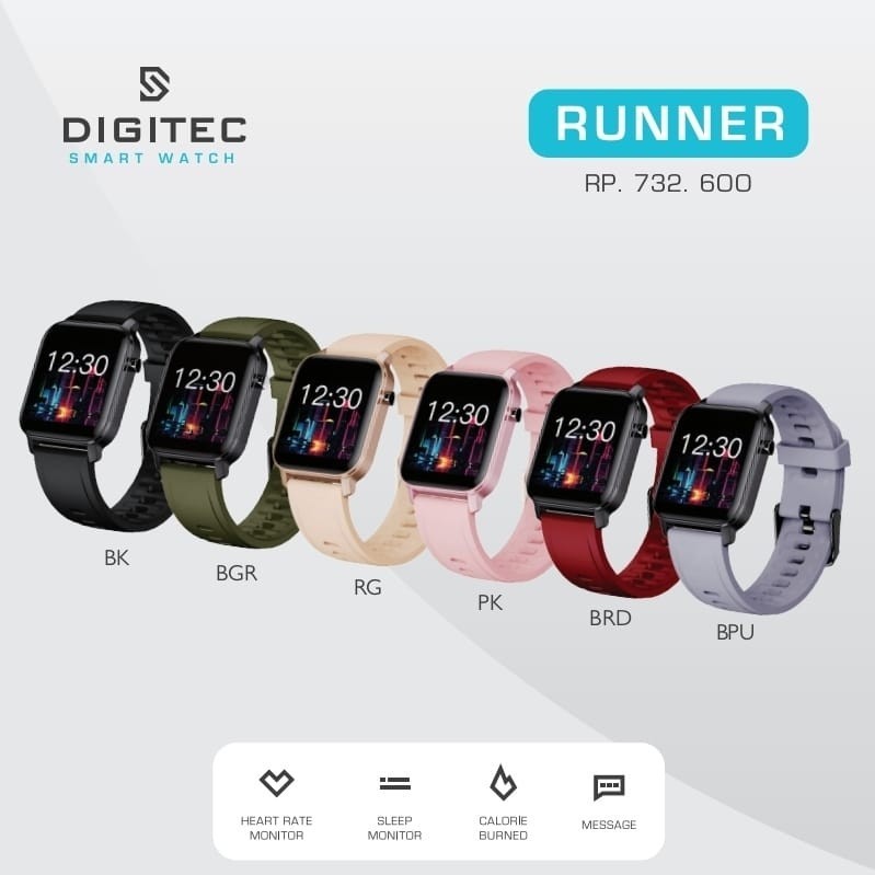 Jam tangan digitec smartwatch runner original