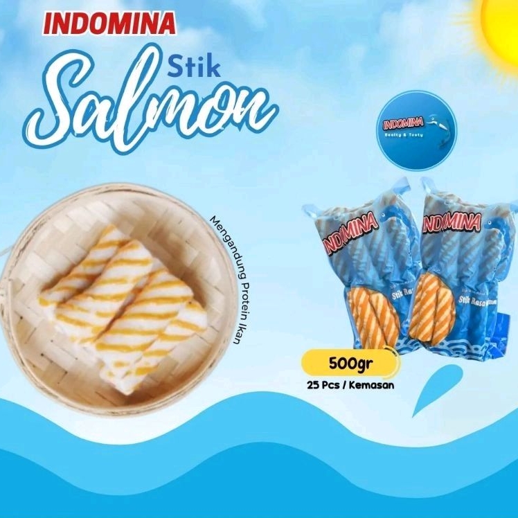 

indomina stik salmon 500gr - olahan ikan