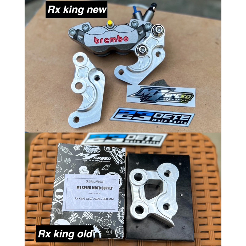 Breket Kaliper axial brembo dll Rx king old & new disc 300
