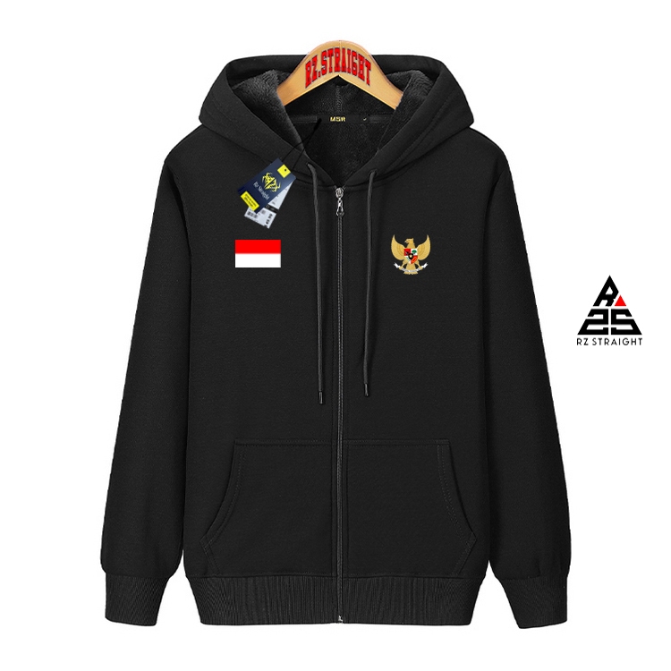 Rz Straight - Jaket Resleting Logo Garuda New Casual Quality Unisex