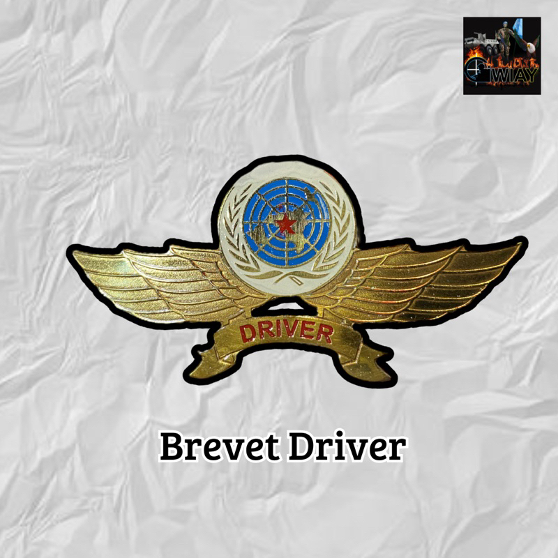Pin / Bros / Wings / Brevet Driver TNI POLRI