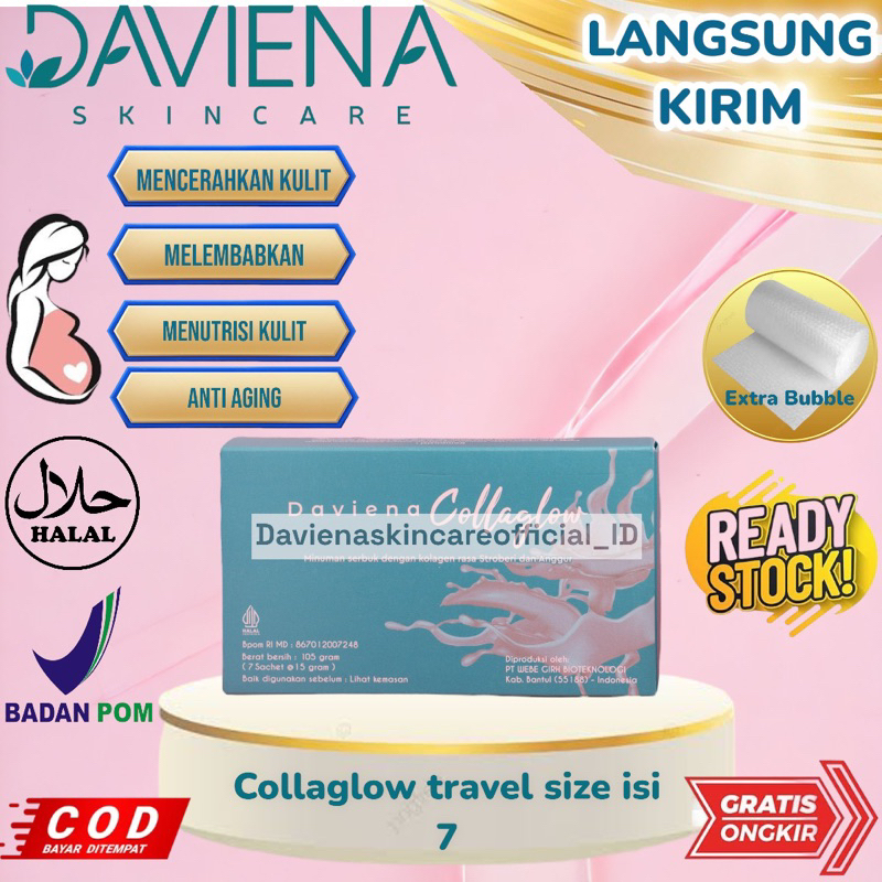 Daviena Collaglow TRAVEL SIZE Daviena Collagen Collaglow Colagen Drink Daviena Skincare Deviena Davi