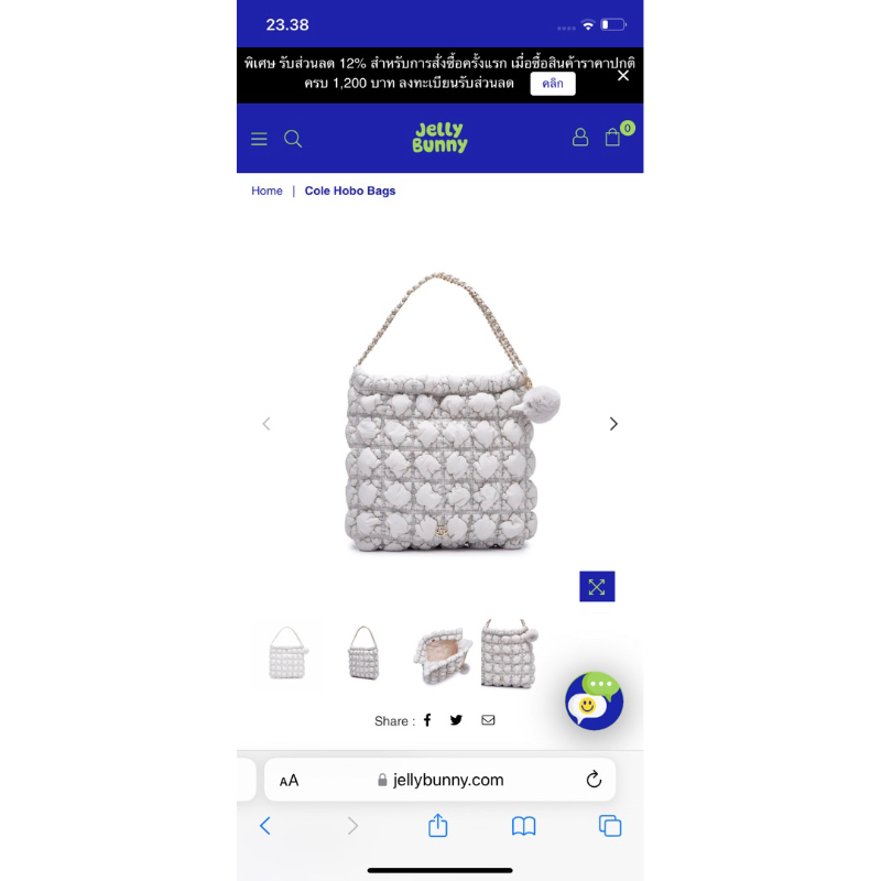 JELLY BUNNY COLE HOBO BAG