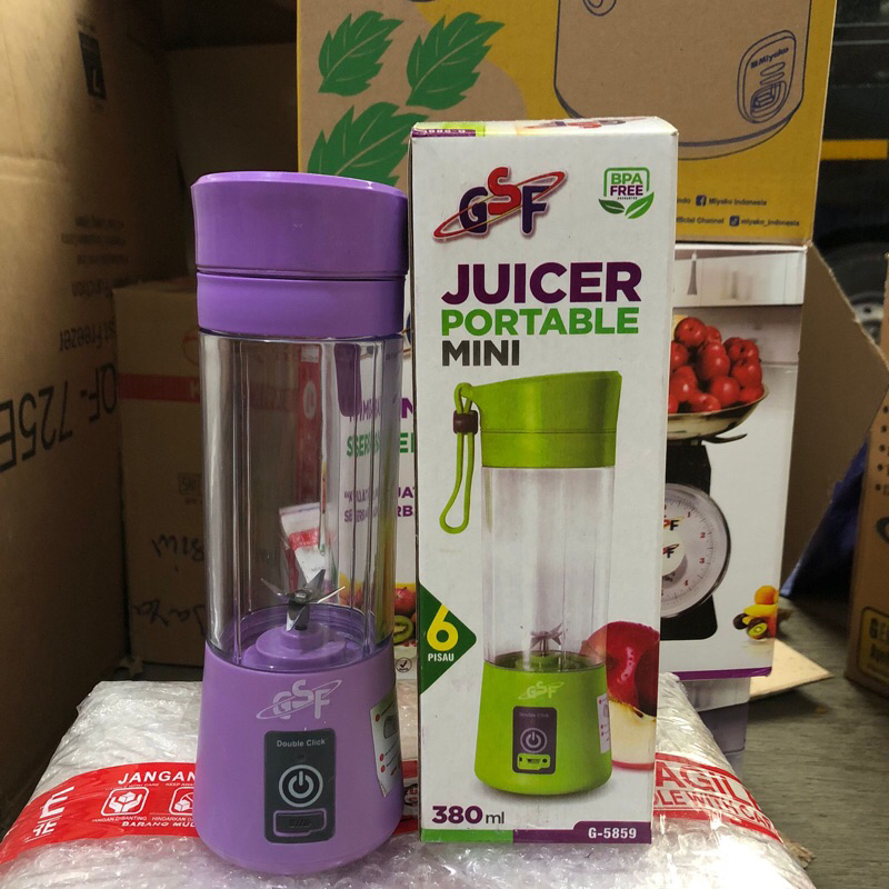 Mini Blender / Mini Juicer Portable 420ml (Gelas kaca) 6869
