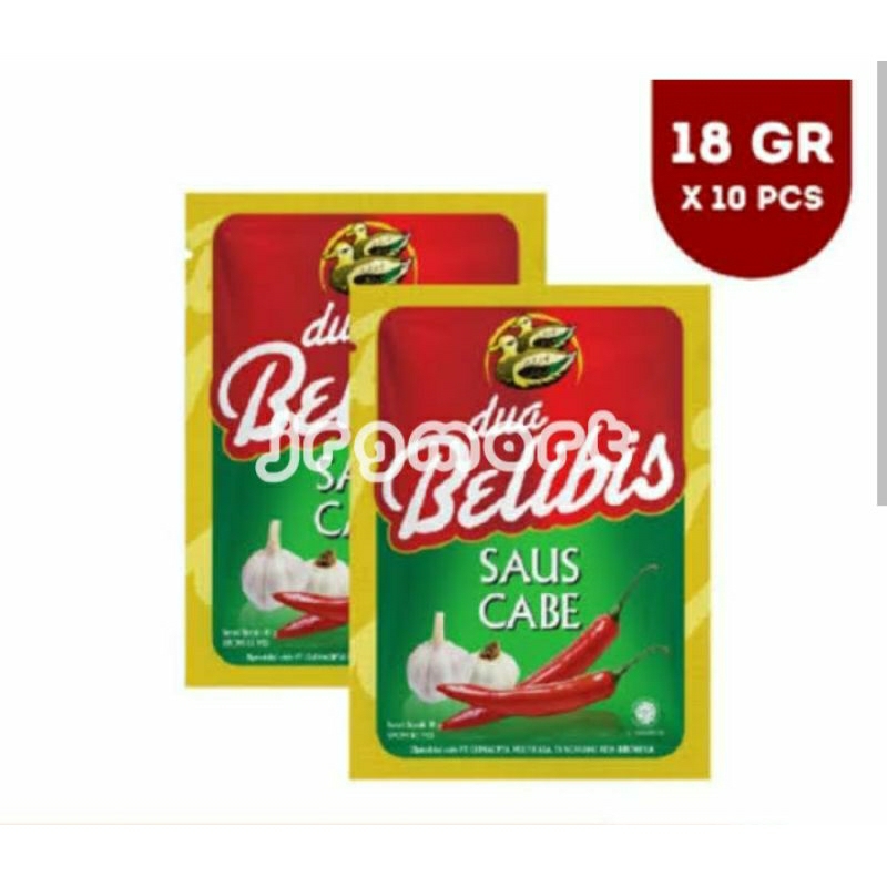 

DUA BELIBIS SAUS CABE RENCENG ISI 10 SACHET