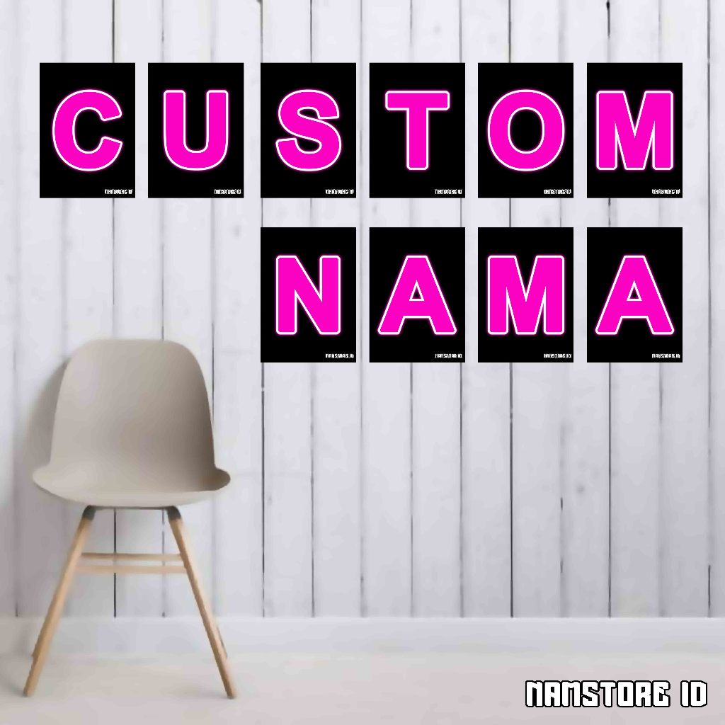 Huruf Kayu Satuan Minimalis