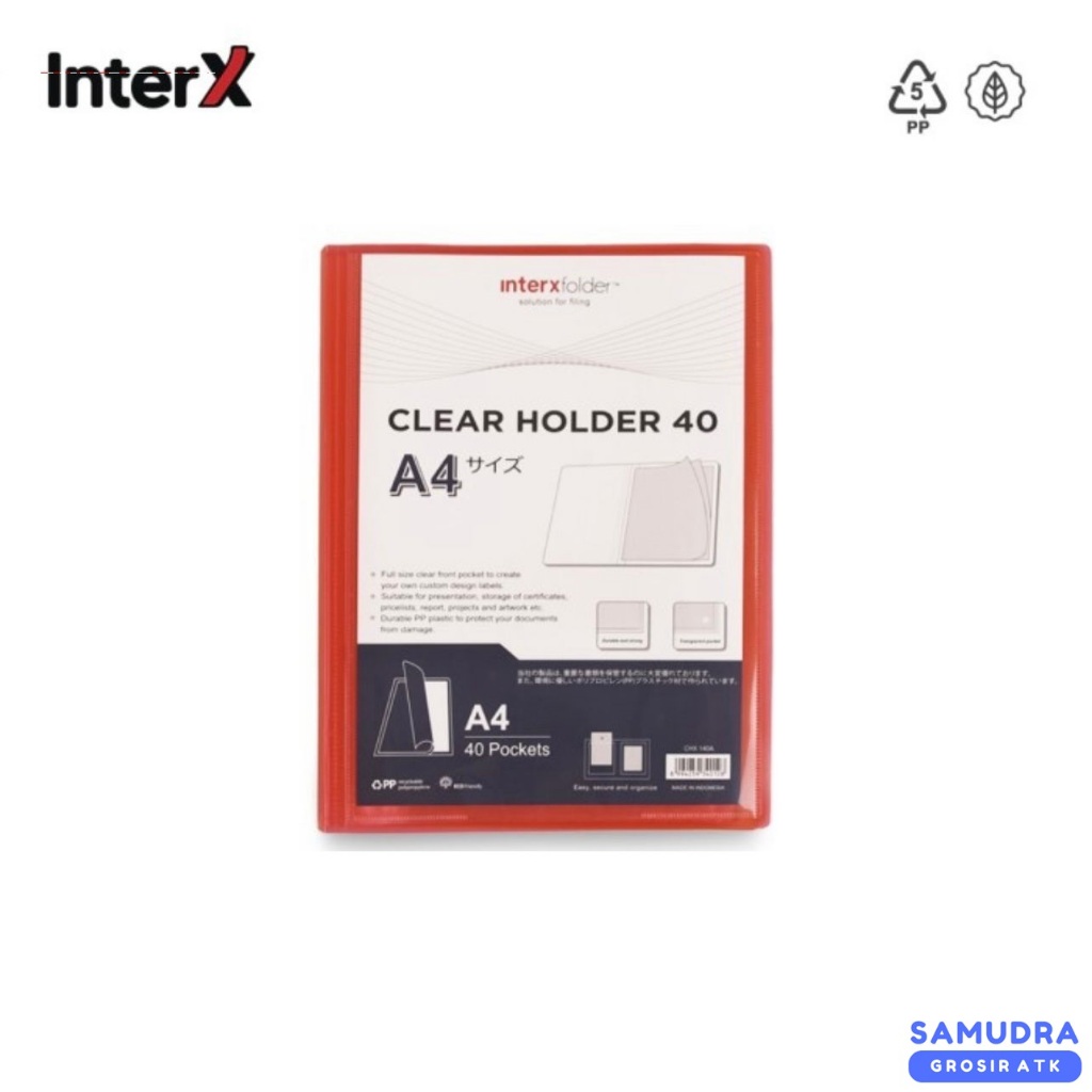 

Interxfolder Display Album A4 / Clear Holder A4 40 Pocket