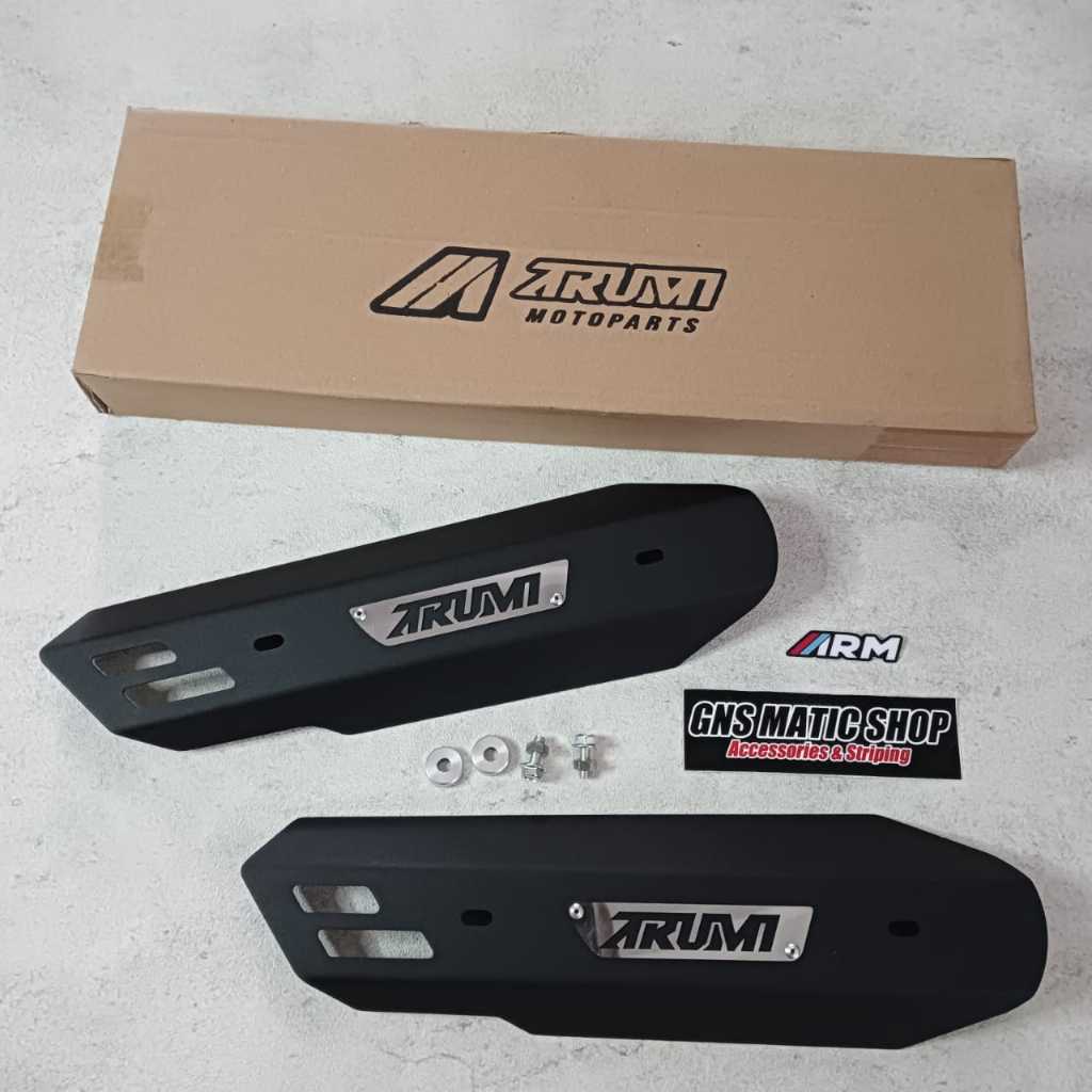 COVER KNALPOT BEAT SCOOPY GENIO ARM ARUMI TAMENG KNALPOT