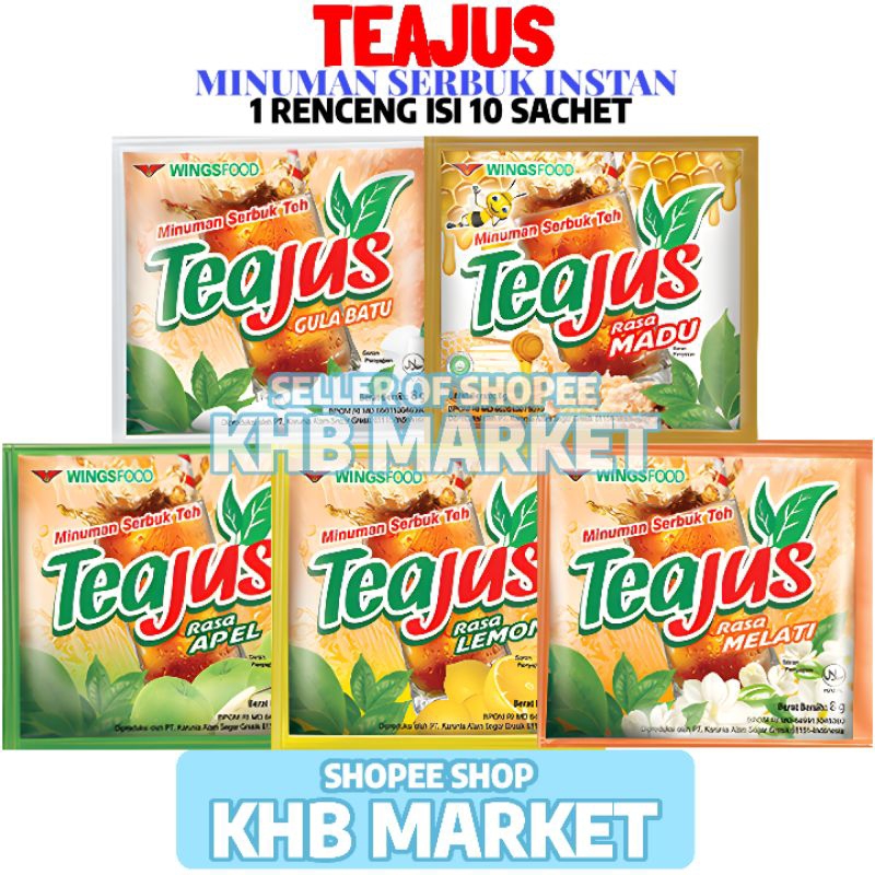 

Teajus Minuman 1 Renceng Isi 10 Sachet