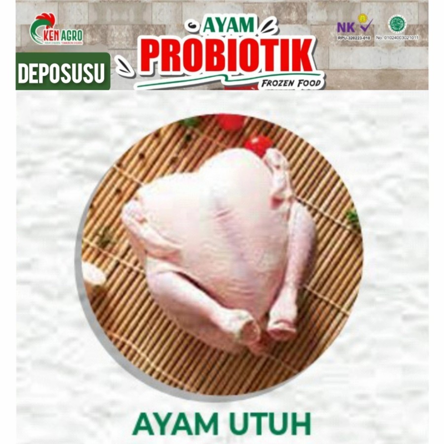 

KEN AGRO-PROBIOTIC CHICKEN | Ayam Probiotik +-1kg - AYAM UTUH