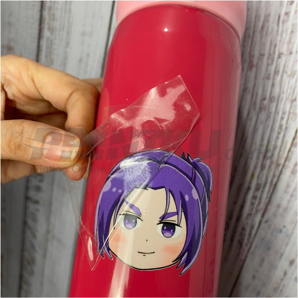 

Cetak Sticker UV DTF / Gambar custom sesuai keinginan cetak FULL COLOR (white, color, varnish)