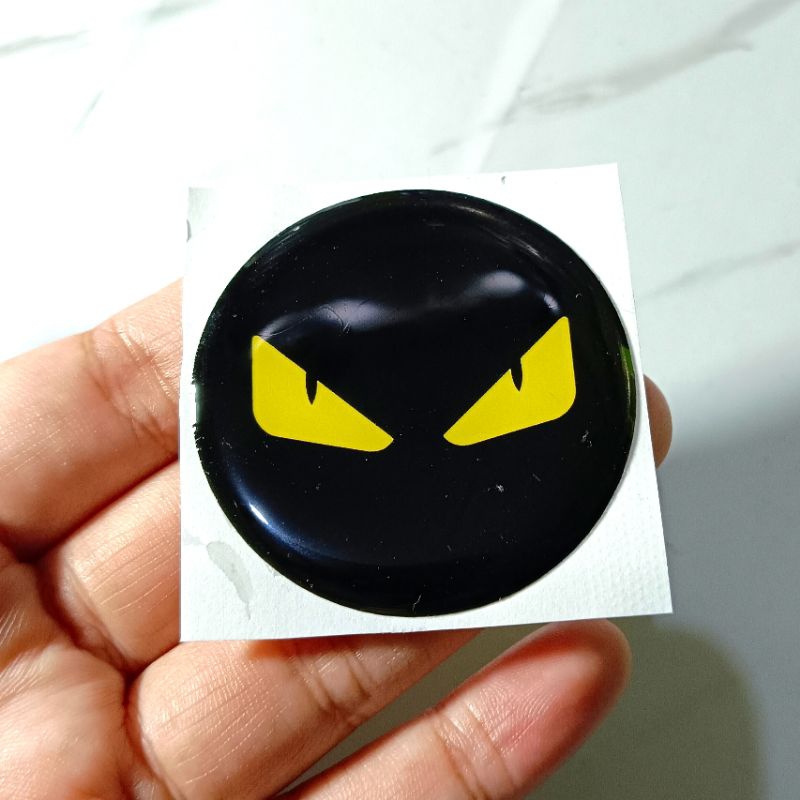 Stiker timbul Emblem Fendi Monster Berbagai ukuran STIKER MOTOR STIKER MOBIL HP LAPTOP PC