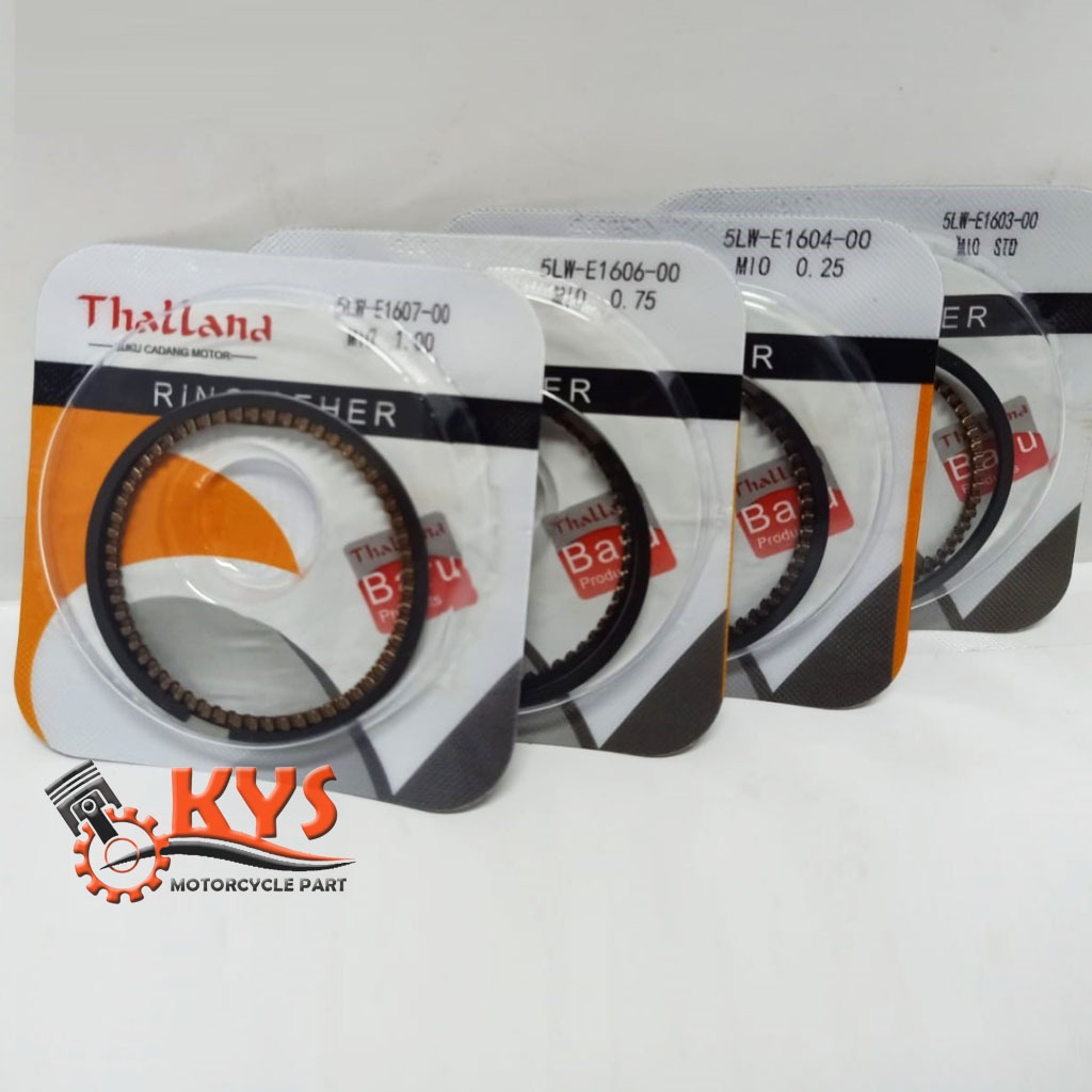 RING SEHER PISTON RING YAMAHA MIO SPORTY  MIO SOUL FINO NOUVO OS STD 25 5 75 100 150 THALLAND / RTHC
