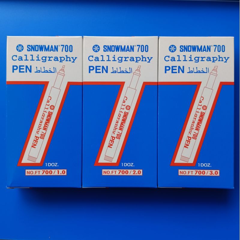 

CALLIGRAPHY PEN SNOWMAN 1.0 ~ 3.0 FT-700 (1PAK/12PCS)