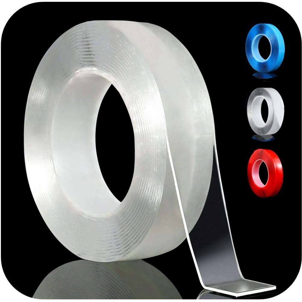 

Double Tape bening transparan GLORIOUS Selotip Bening 2 Sisi Serbaguna 3m