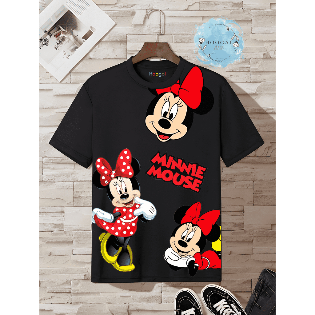 Hoogal Kaos Motif Minnie kaos Distro 20s Sablon DTF