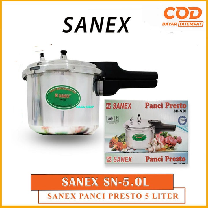Panci Presto Sanex SN 5.0 L Kapasitas 5 liter Murah dan Berkualitas mantap panci 5 liter sanex / 4 l