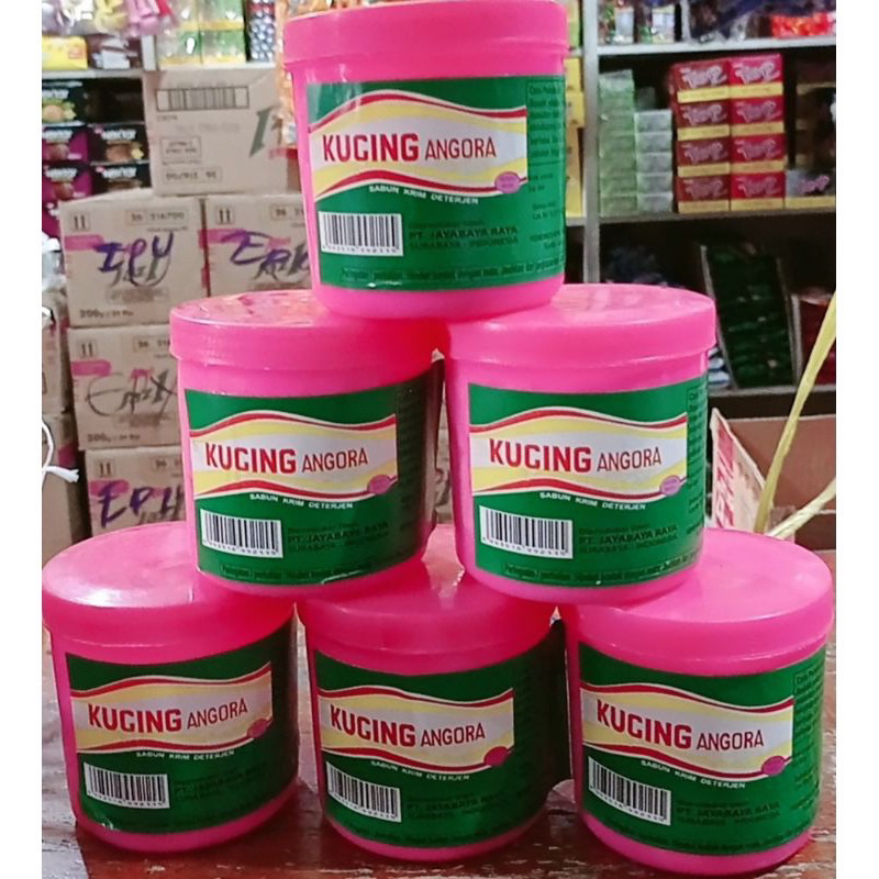 (COD) Sabun Krim Detergent Cap Kucing Angora/Sabun Kucing Angora 400gram