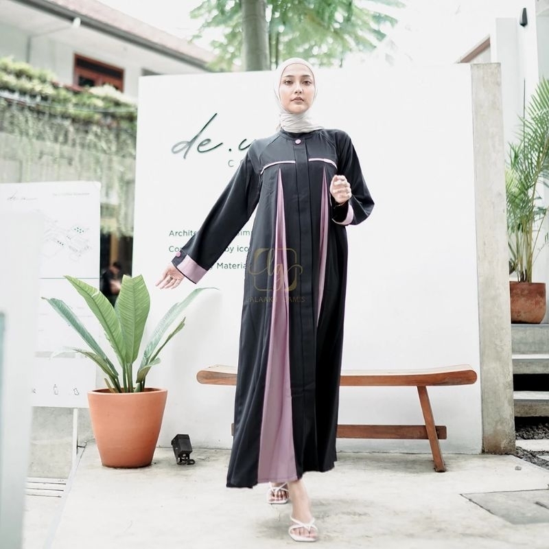 DRESS GAMIS ABAYA WANITA JUMBO HITAM | FORMAL | KASUAL | PENGAJIAN | GAMIS JUMBO KEKINIAN