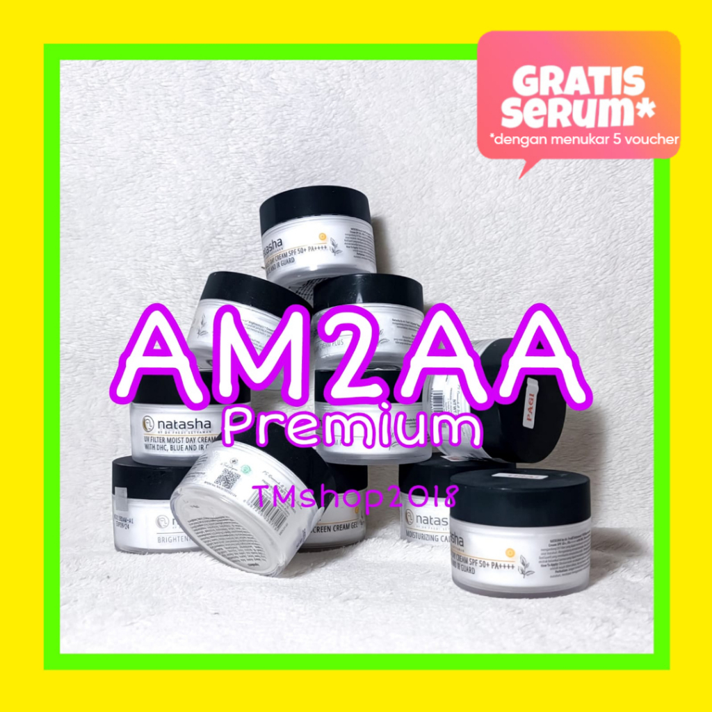 Krim Jerawat Natasha AM2AA Premium Acne Night Cream 15 gram by dr Fredi Setyawan Original Skincare Asli Ori Krim Jerawat Bruntusan Malam Super