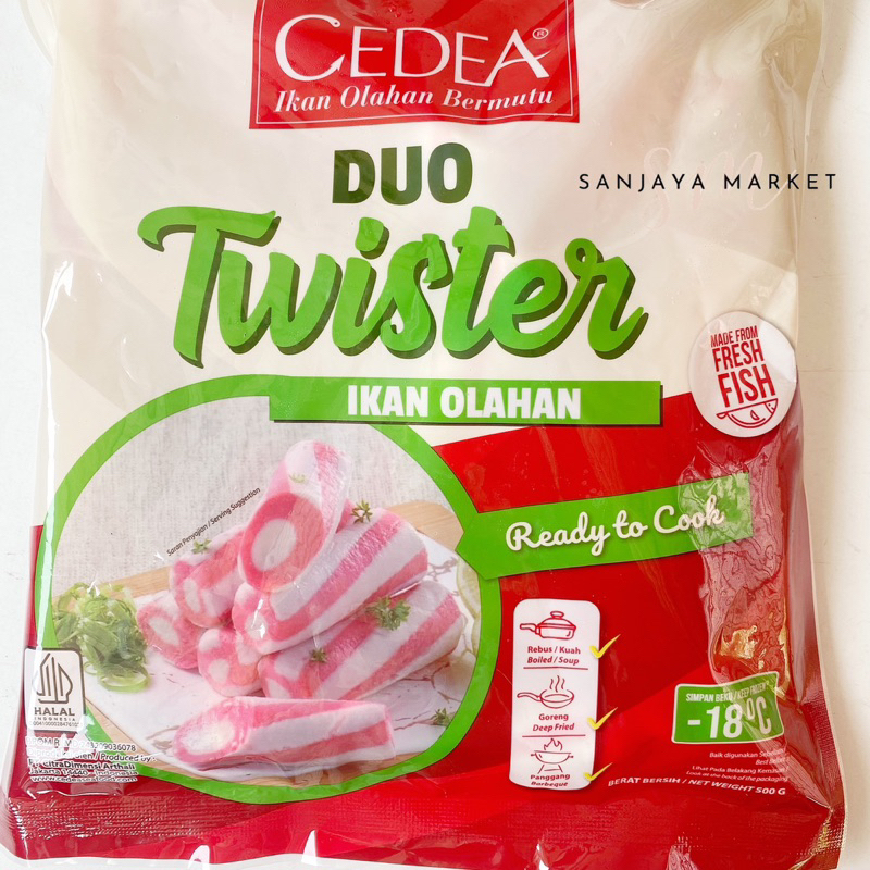 

Cedea Duo Twister/ Flower twister Ikan Olahan 500gr