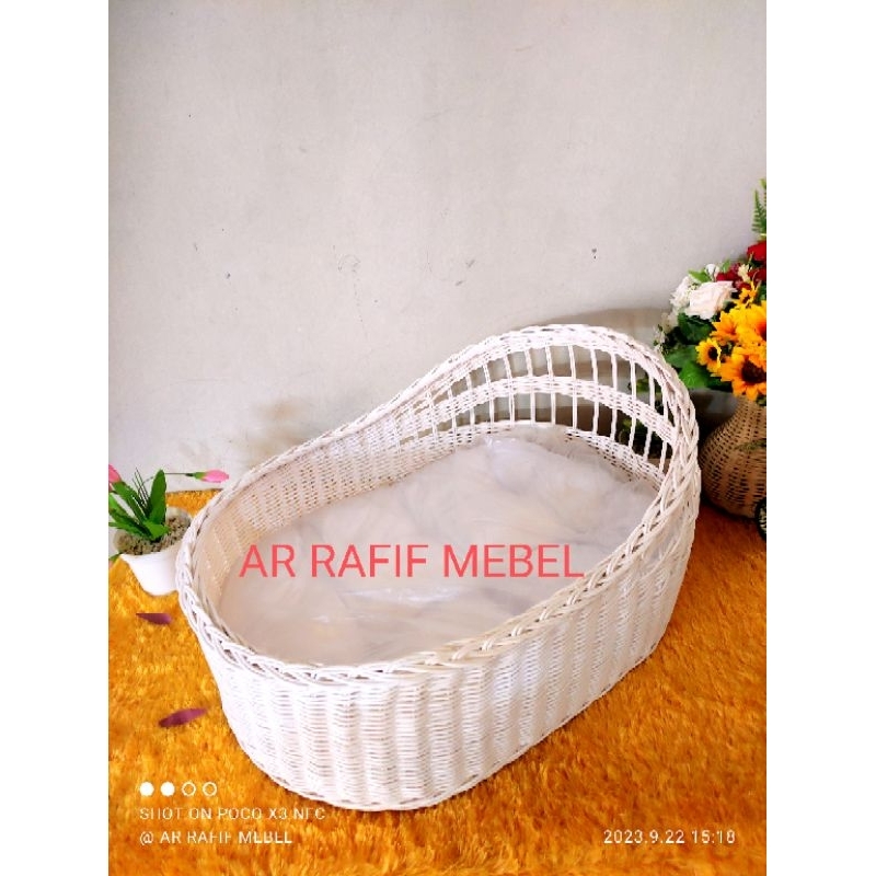 timangan aqiqah rotan / dekorasi aqiqah rotan / keranjang rotan untuk acara aqiqah bayi