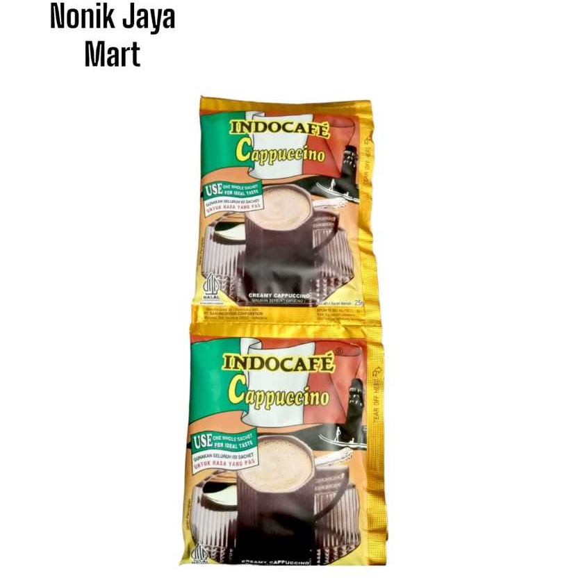 

Indocafe Cappuccino Renceng isi 10 sachet