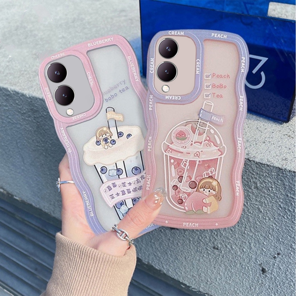 Case VIVO Y17S TERBARU MOTIF GELOMBANG BOBA TRANSPRANT PREMIUM SOFTCASE