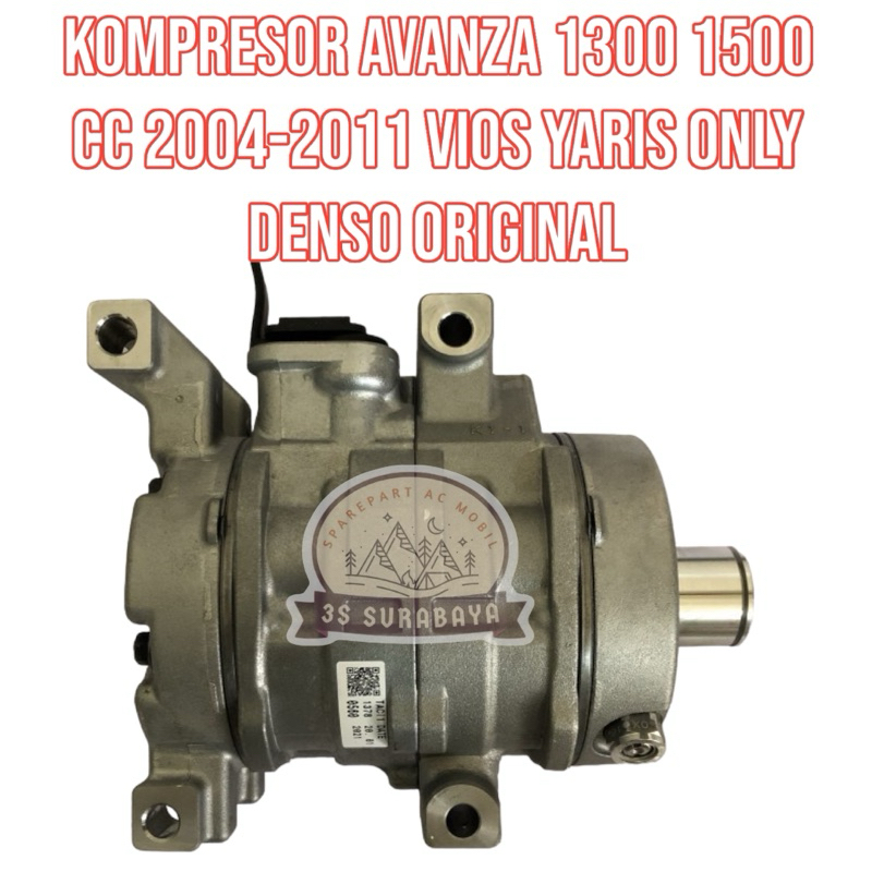 Kompresor Avanza Xenia 2004-2011 Yaris Vios Only Denso Asli Badan Saja
