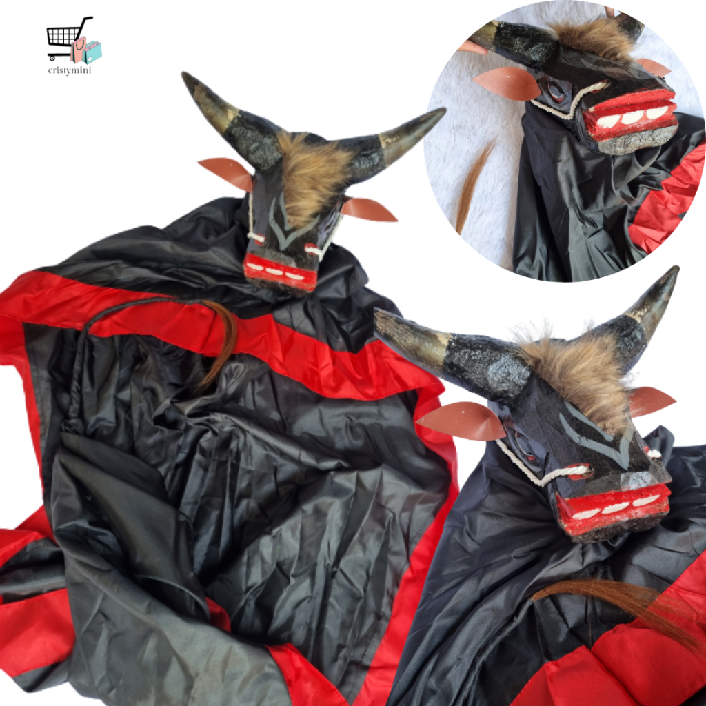 BARU❗❗ BANTENGAN TANDUK ASLI TANGGUNG / Bantengan Selimut Lebar Dengan rambut / Banteng Jaranan / Ba