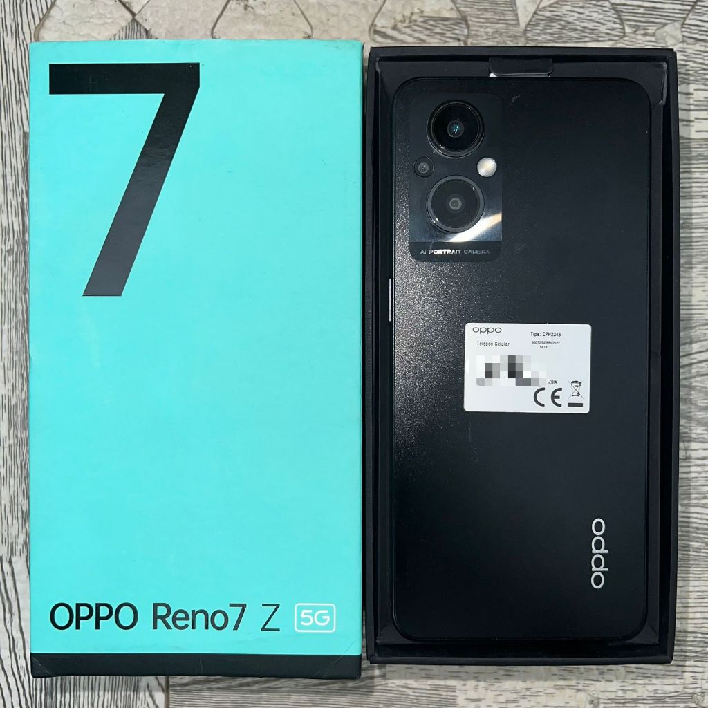 Oppo Reno 7z 5G 8/128 GB Second Fullset Bekas Resmi ORI