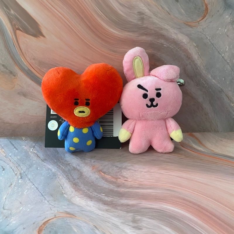 BT21 Cooky Tata Mascot Plush Keyring Doll Official