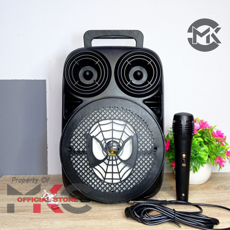 MKC - 3396 Speaker Portable MKC KIMISO Motif Spiderman