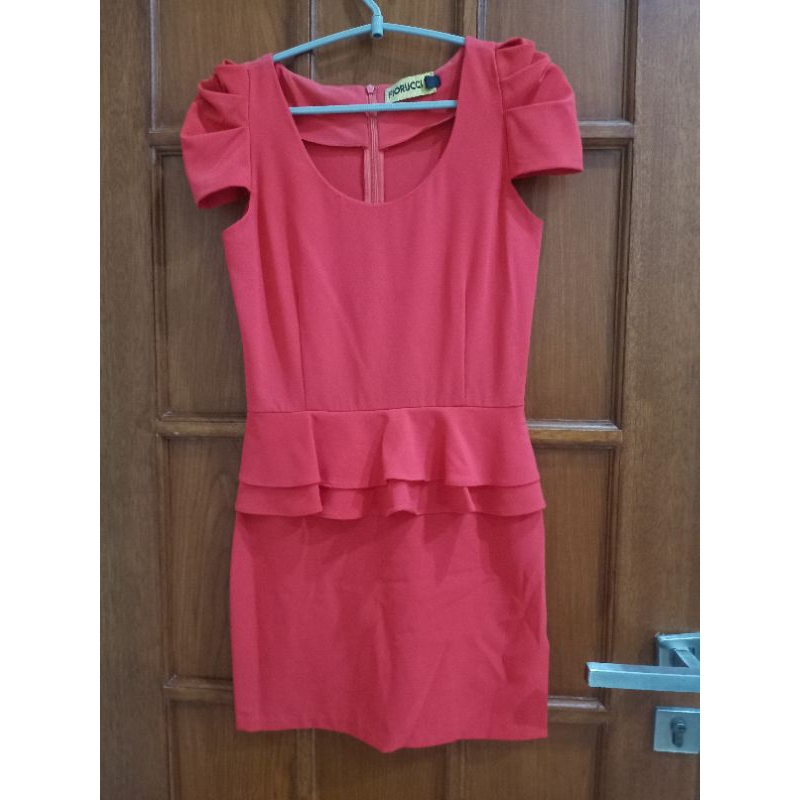 PRELOVED DRESS PEPLUM FIORUCCI