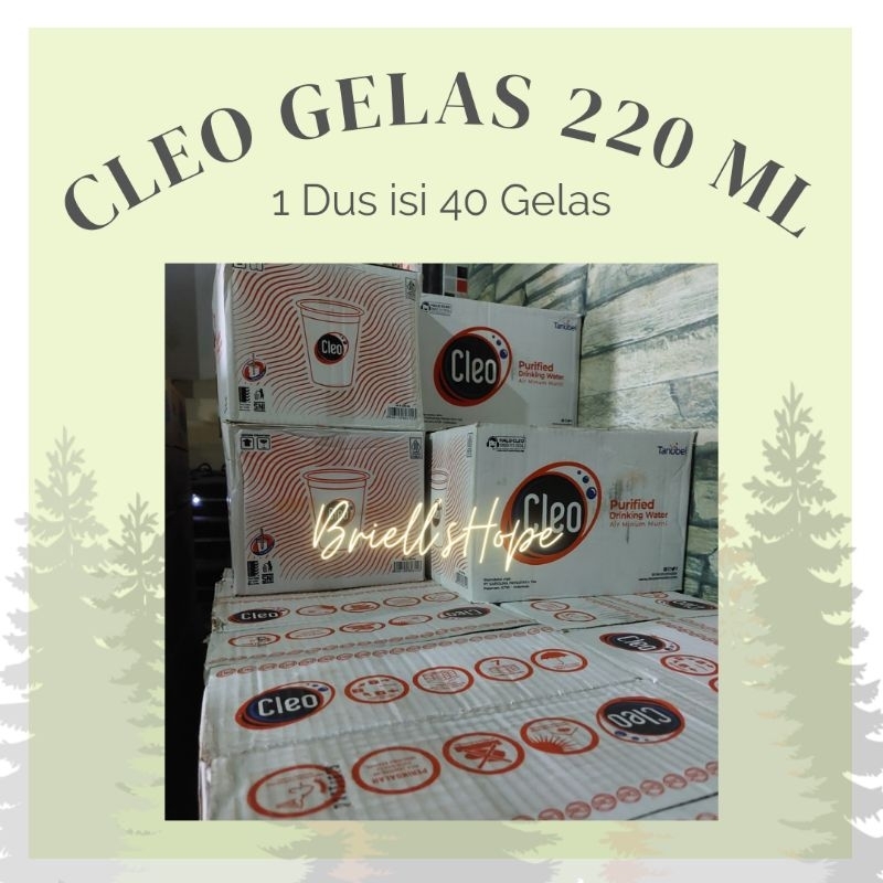 

GO Cleo Gelas 220 mL Isi 40 Gelas