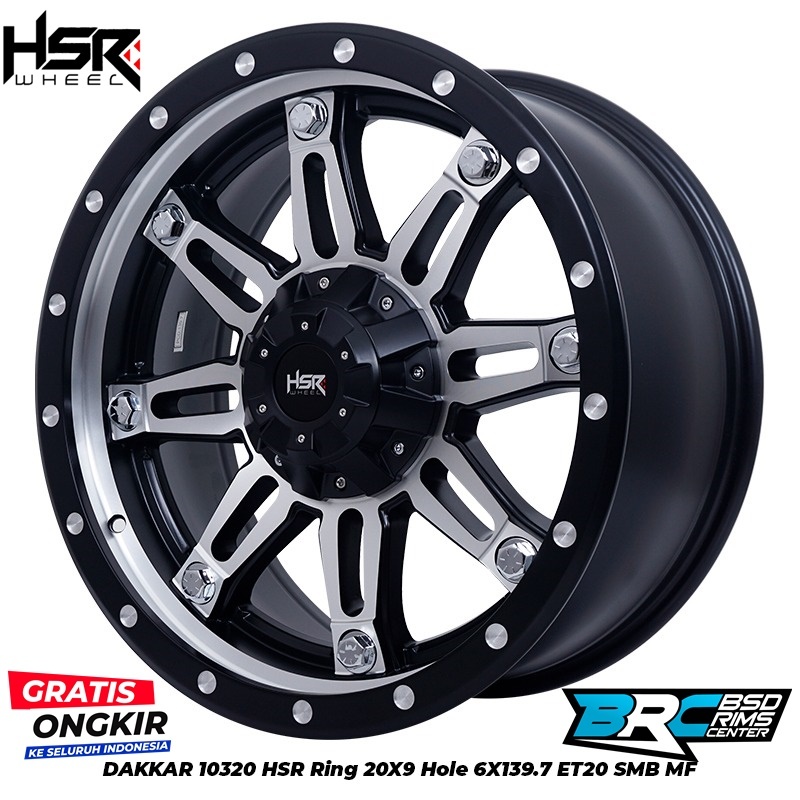 VELG MOBIL PAZERO FORTUNER HUMMER TRITON EVEREST DAKKAR 10320 HSR R20X9 H6X139,7 ET20 SMBMF