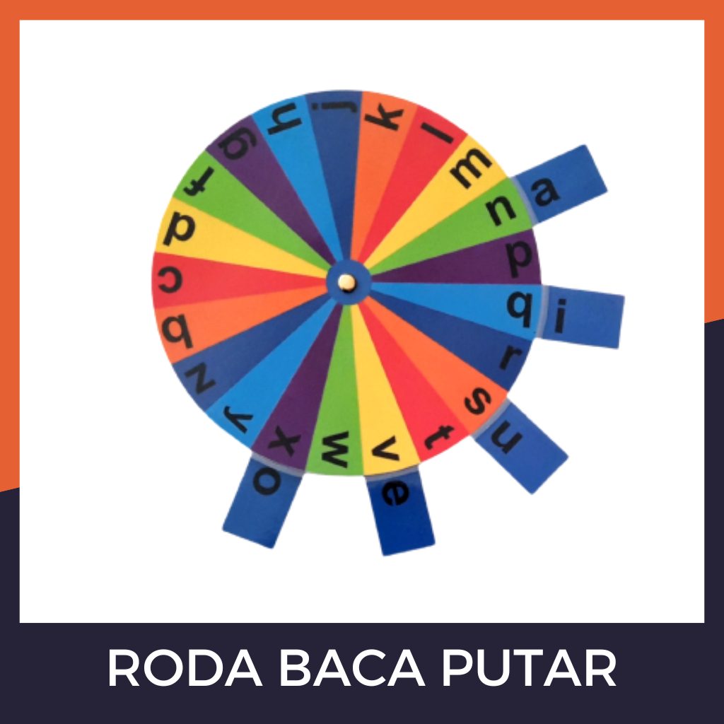 Roda Baca Putar Belajar Membaca Montessori Anak Paud Kualitas Bagus