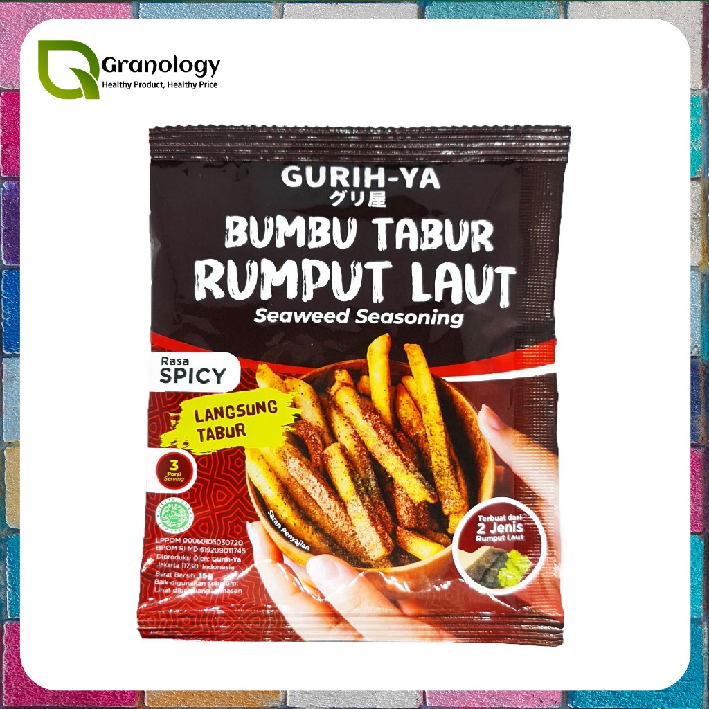 

Gurih-Ya Bumbu Tabur Seaweed 15 gram Rasa Spicy