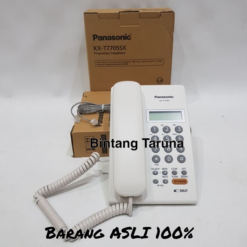 Telepon Kabel Panasonic KX-T7705 Telepon Panasonic T7705 (Putih)