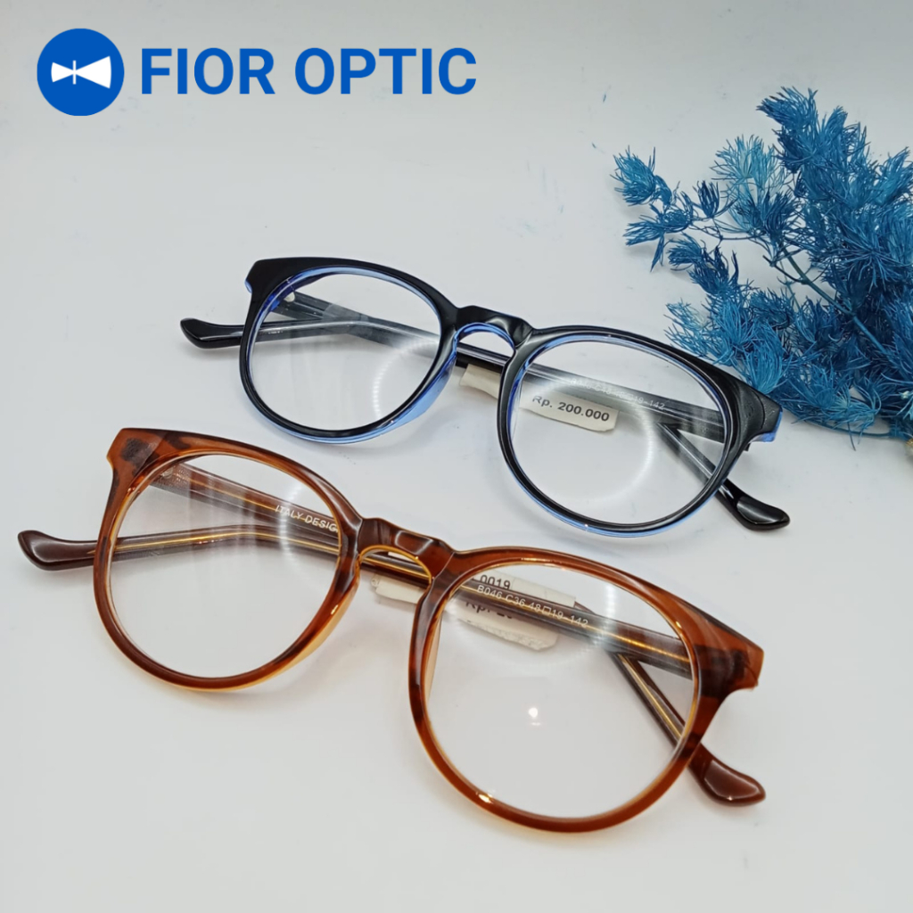 FIOR OPTIC - FRAME KACAMATA ITALY DESIGN B046 LAKI LAKI PEREMPUAN (BISA LENSA ANTI RADIASI / ANTI UV